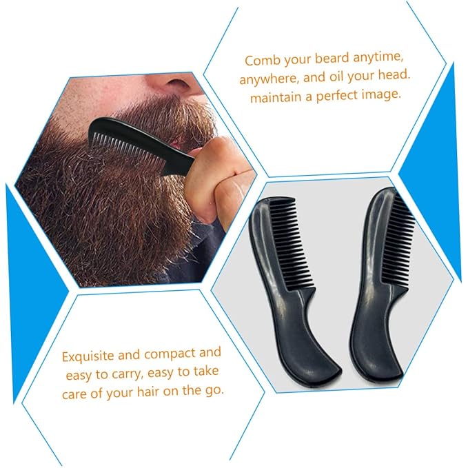 10pcs Mini Beard Comb Mustache Comb Mens Beard for Men Mens s for Hair Massage Mustache Pocket for s for Care Modify Tool