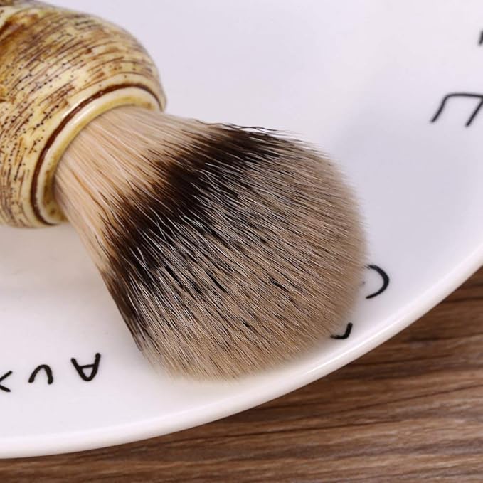 Shaving Brush, Hair Shave Brush, Skull Head Shape Mens Shaving Brush for Shaving Cream Foam or Soap