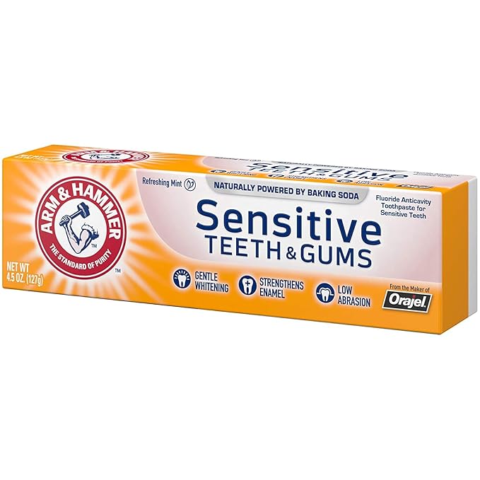 ARM & HAMMER Sensitive Teeth & Gums Toothpaste 4.5 oz (Pack of 5)