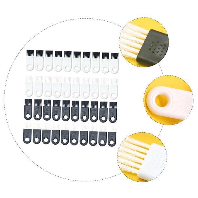 40pcs Shaving Cleaning Brushes Electric Shaver Clipper Trimmer Cleaner Skin-friendly Brush for Household Appliances Compact Design for Easy Use