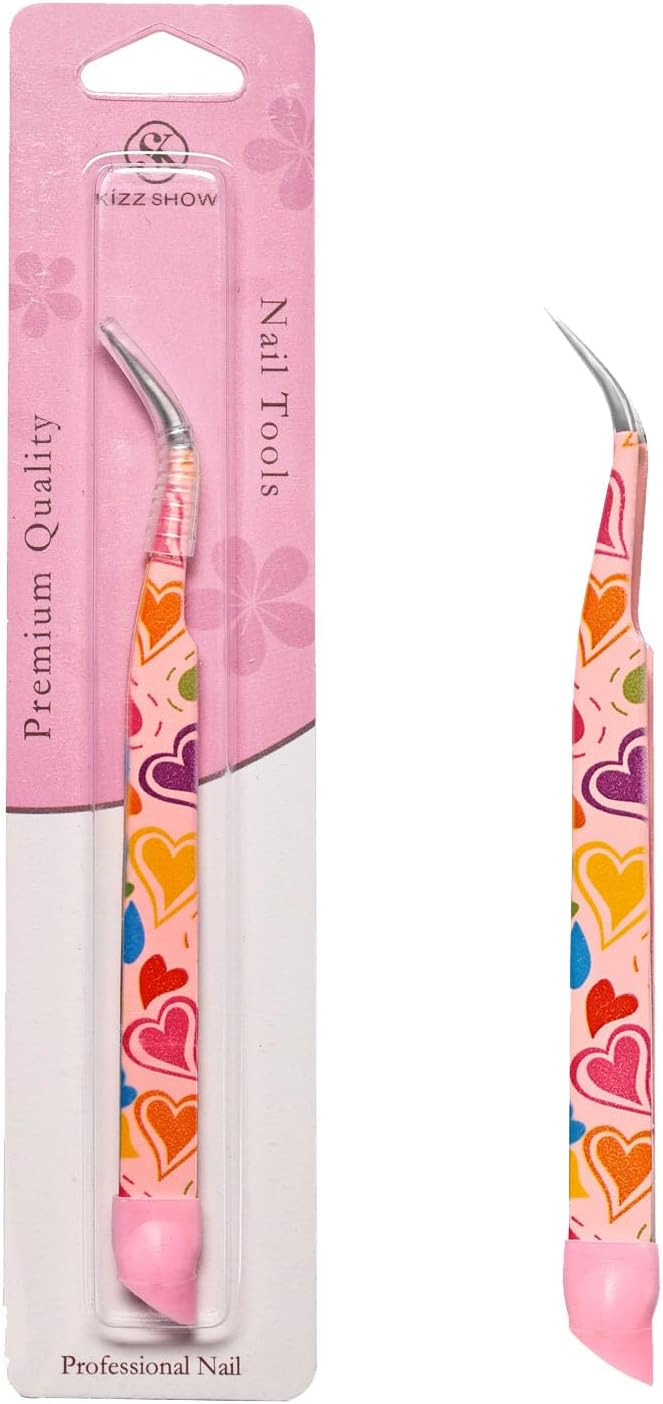 Lash Tweezers for Eyelash Extensions, Stainless Steel Eyelash Extension Tweezers for Volume, Facial Hair, Eyebrow, Hair Removal, Crafting Making
