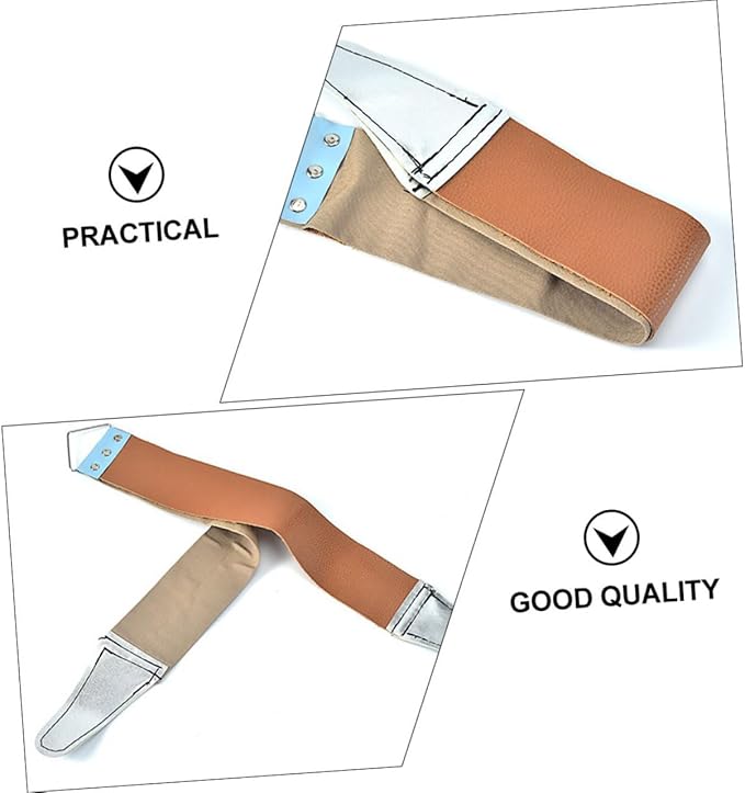 VALICLUD 2pcs Double-sided Strop for Manual Shavers Sharpening Tool for Home and Barber Use Random Essential Grooming Accessory