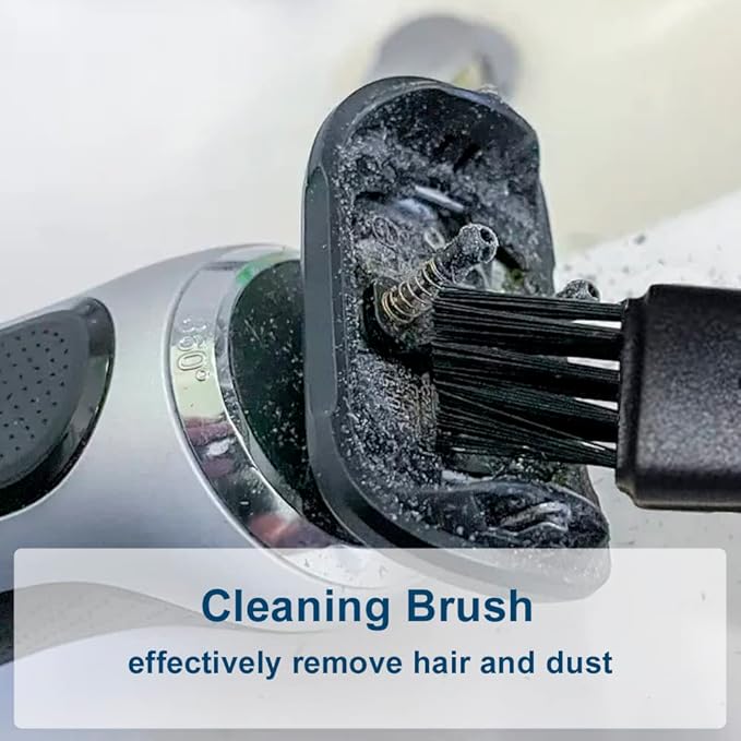 HQRP 3-pack Cleaning Brush Compatible with Philips Norelco QG3385 XA525 YS524 AT895 PT724 AT790 AT810 AT815 1190XD AT895 1255X HQ6710 HQ6725 HQ6730 RQ1062 HQ817 Electric Shaver, Trimmer