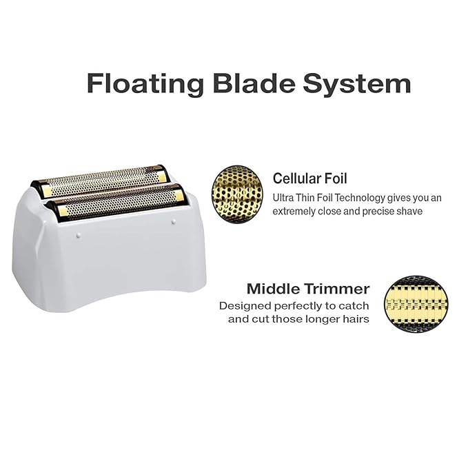 For Andis Foil Shaver Replacement Head for Model TS-1 TS-2 17150 17200 17235 Pro Foil Shaver, Replaces #17155 17160 17280 Shaver (Gold/1Pack)