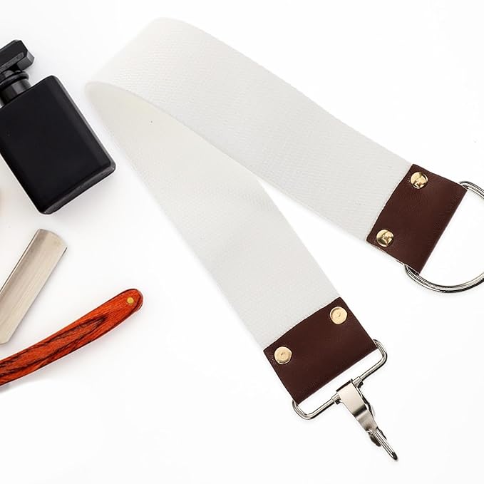Professional Barber Dual Layer Canvas Sharpening Belt for Smooth Shaving Portable and Compact Design for Home Travel Use for Straight Maintenance
