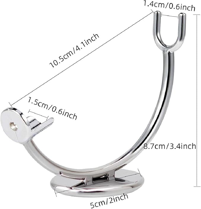 Straight Razor Stand Curved Stand Rack Shaving Stand Razor Holder Polished Finishing for Most Standard Sized Straight Organizer