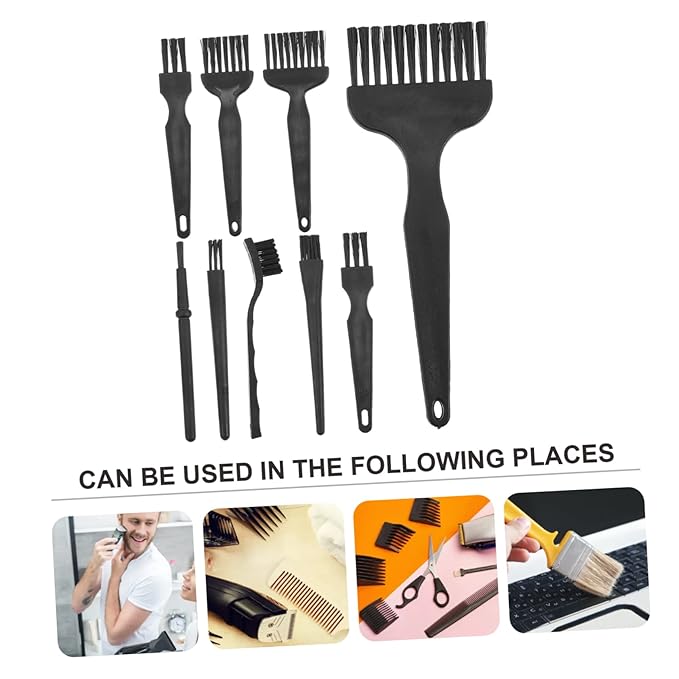 8pcs Razor Cleaning Brushes Durable Non-slip Electric Shaver Cleaning Tools for Stubble Removal and Trimmer Maintenance Compact for Daily Use