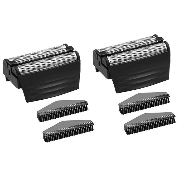 2PACK（BLACK）Shaver Replacement Foil Compatible with Remington TITANIUM-X Flex & Pivot Foil and Cutter F5800 & F7800,Shaver heads Fit for Remington F4900,F5800,F7800