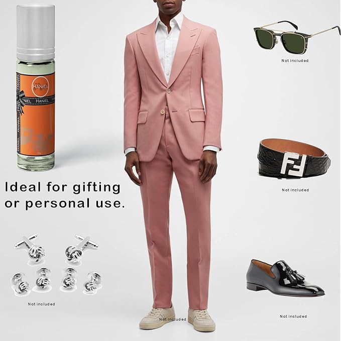 Haniel Roll-On Pheromone Cologne for Men - Portable Spicy Woody Cologne, Travel-Friendly Perfume con Feromonas para Atraer Mujeres, Pocket-Sized Confidence Booster