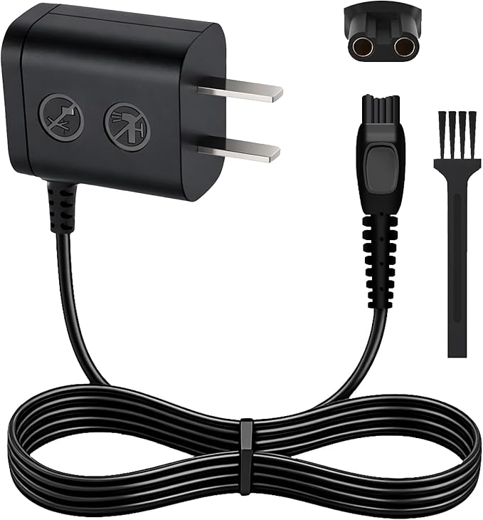 8V Charger Compatible with Philips HQ850, Replacement Power Cord for OneBlade QP2630 QP2530 QP2630/70 Norelco Trimmer Razor Adapter