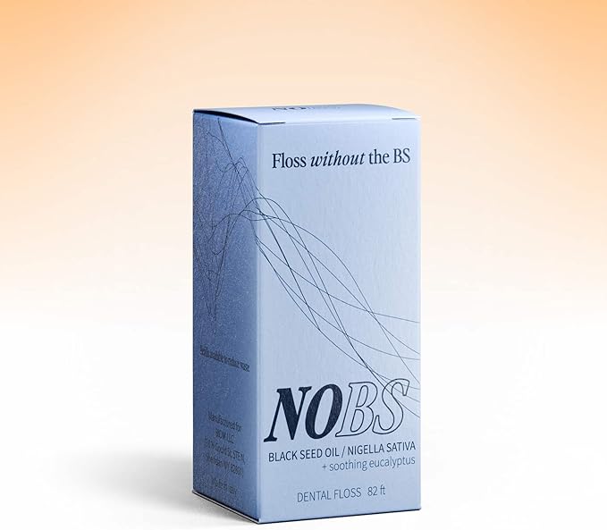 NOBS (No Bad Stuff) Expanding Dental Floss - Nigella Sativa, Eucalyptus, Cruelty-Free, Sustainable Packaging (Pack of 2)