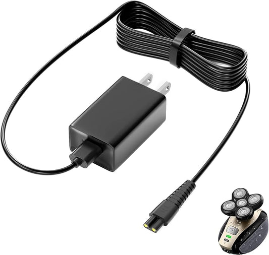 5V Power Cord for Freebird FlexSeries,Telfun, Roziapro, vsmooth, Roziaplus Electric Head & Body Hair Shaver Charger Replacement Electric Shaver Trimmer AC Power Adapter for Telfun Power Supply