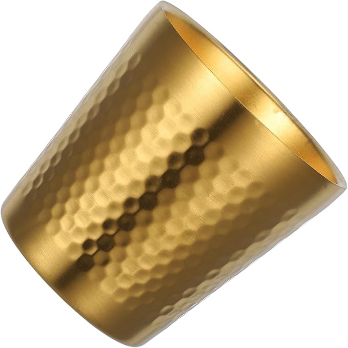 Luxshiny Stainless Steel Shaving Bowl 175Ml Men’S Shave Mug Hammered Metal Shave Soap Bowl Sturdy Household Shaving Tool