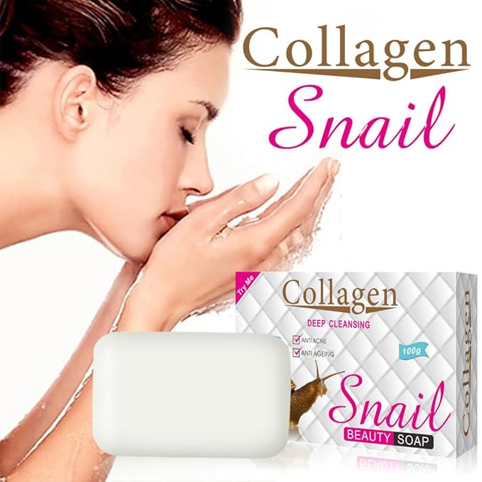 AICHUN BEAUTY Snail Beauty Soap Face Wash Bar 100g/ 3.38oz