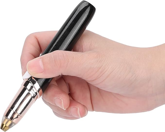 Horoper Eyebrow Facial Trimmer, Painless USB Eyebrow Trimmer Women Electric Face Eyebrow Hair Removal Machine, for Face Lip Chin (Black)