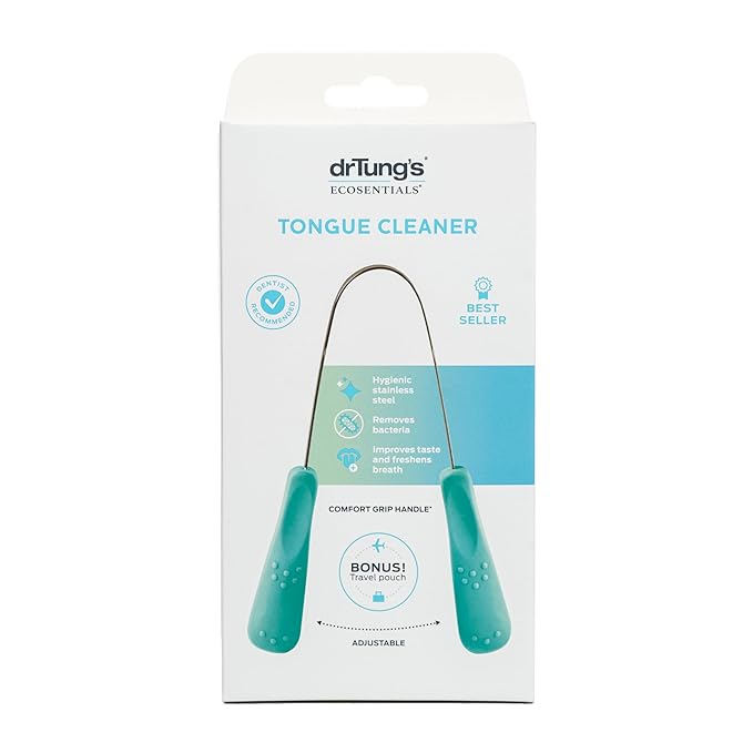 Dr. Tung's Stainless Steel Tongue Cleaner 1 ea (Pack of 4)
