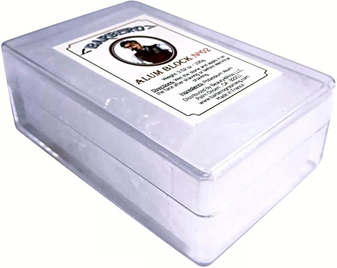 Barbero Alum Block in Plastic Case 3.52 oz / 100 g