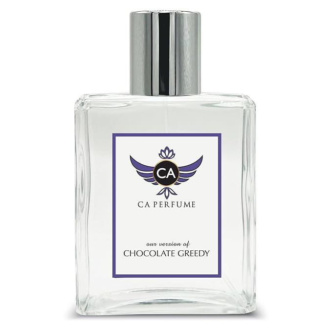 CA Perfume Impression of Chocolate Greedy For Unisex Amber Vanilla Fragrance Long Lasting Perfume Eau De Parfum 3.4 Fl Oz 100ml