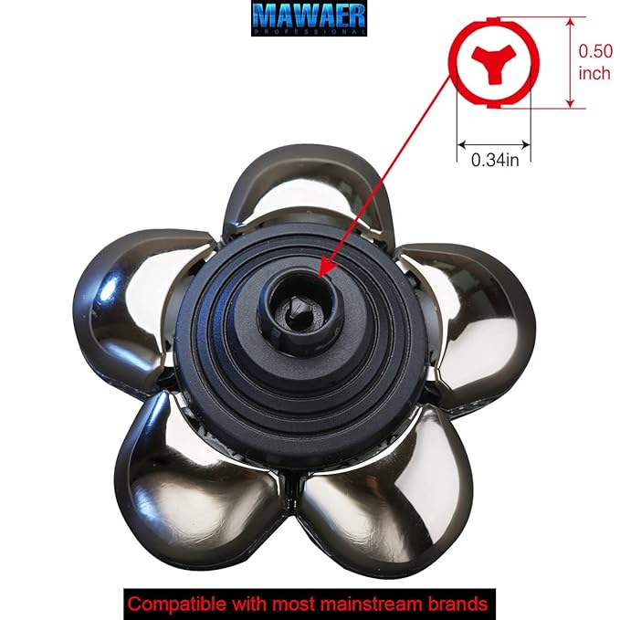 Universal 6 Blades Head Shaver Replacement Heads Compatible with Freedom Gold Shaver and Some Brands.