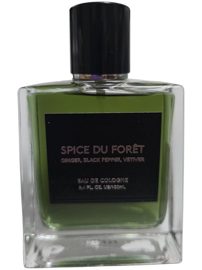 Tru Fragrance Spice Du Foret Eau De Cologne For Men With Notes Ginger, Black Pepper, Vetiver 3.4 fl iz / 100 ml Unboxed