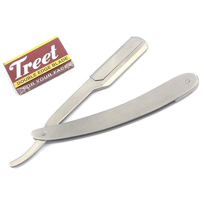 G.S Professional Barber Straight Edge Razor With 100 Blades -Salon Quality-Smooth Shave-Easy Blade Replacement Mechanism- Men'S Manual Shaver-Perfect For Pro Barbers And Personal Use