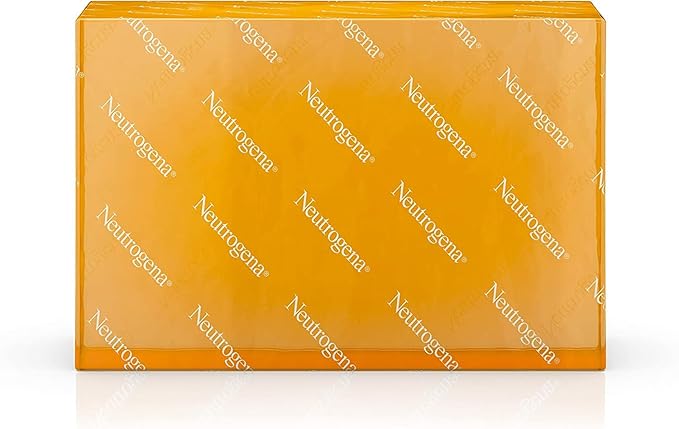 Neutrogena Original Amber Bar Fragrance-Free Facial Cleansing Bar with Glycerin, Pure & Transparent Gentle Face Wash Bar Soap, Free of Harsh Detergents, & Dyes, Hypoallergenic, 3.5 Oz (Pack of 3)