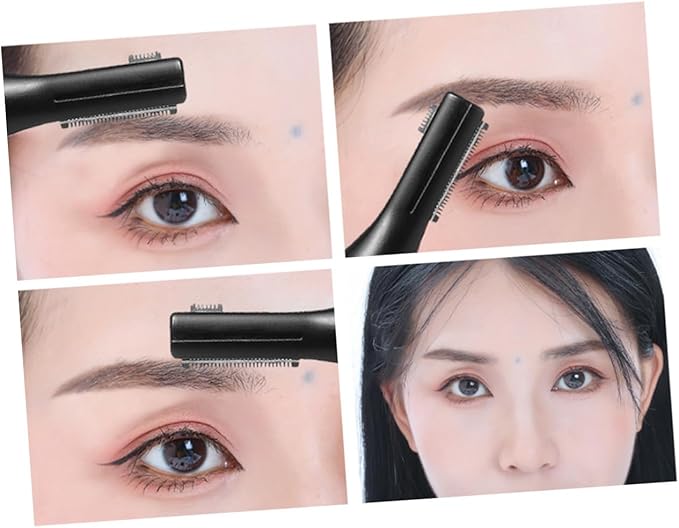 Hemoton Eyebrow Shaver Electric Eyebrow Trimmer Trimming Detachable Head Waterproof Perfect for Women Grooming Tool