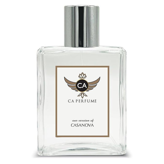CA Perfume Impression of Casanova For Unisex Amber Woody Fragrance Long Lasting Perfume Eau De Parfum 3.4 Fl Oz 100ml