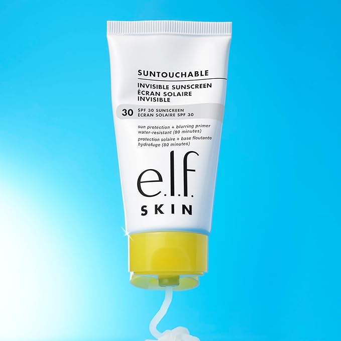 e.l.f. SKIN Suntouchable Invisible SPF 35, Lightweight, Gel-based Sunscreen For A Smooth Complexion, Doubles As A Makeup Primer, Vegan & Cruelty-Free, Packaging May Vary (Pack of 2)