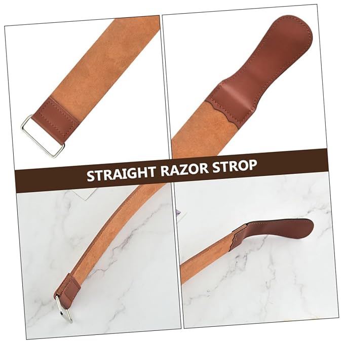 Razor Strop for Professional Use Straight Razor Sharpening Kit Clipper Sharpener Dual-sided Sharpening Strap Smooth Shaving Experience