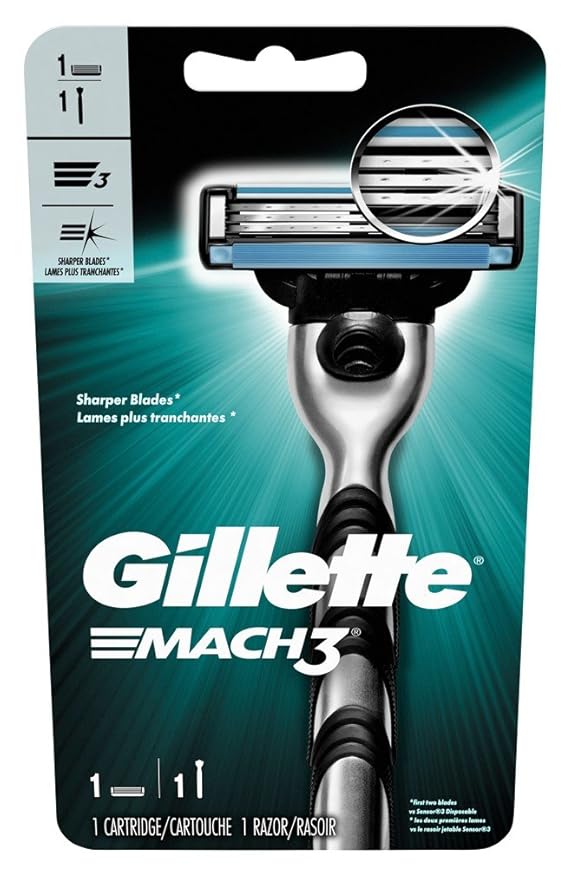 Gillette Mens Mach 3 Razor (3 Pack)