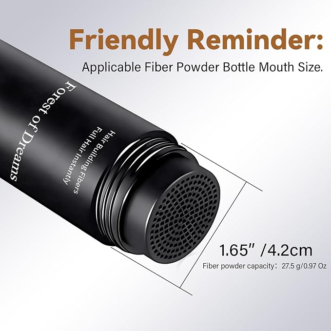Hair Fiber Spray Applicator – Applicator Pump Nozzle for Hair Building Fiber Bottle，1 Applicator