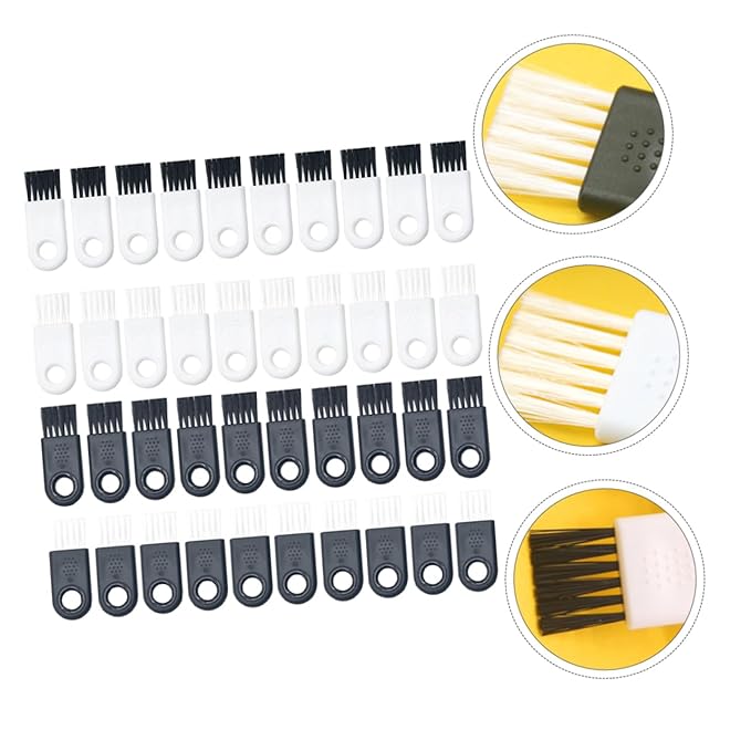 40pcs Shaving Cleaning Brushes Electric Shaver Clipper Trimmer Cleaner Skin-friendly Brush for Household Appliances Compact Design for Easy Use