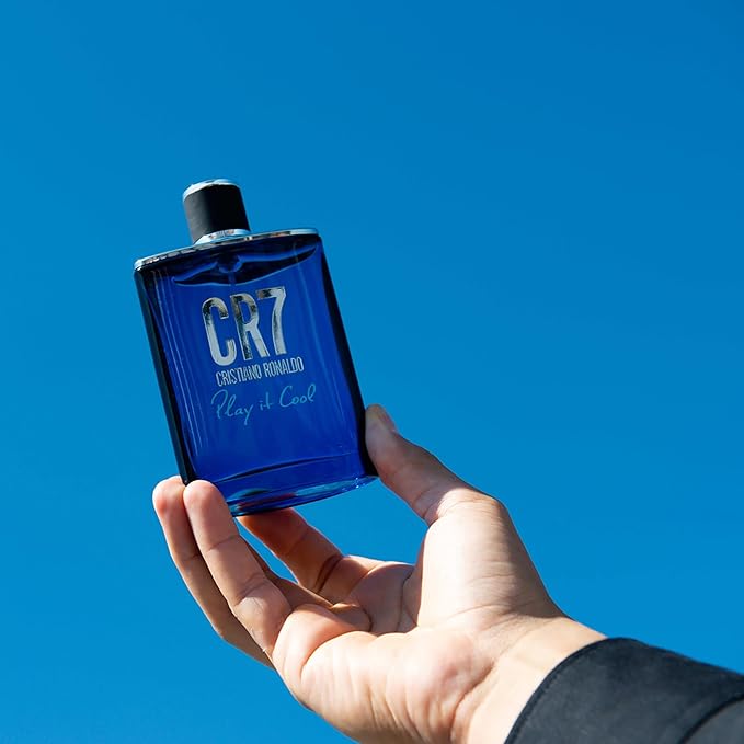 Cristiano Ronaldo CR7 Play It Cool, 2 pc - Fresh Aromatic Body Wash for Men - Fougere Fragrance - Perfumed Shower Gel and EDT Gift Set for Men
