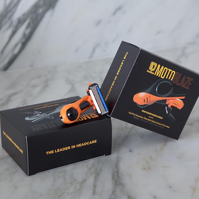 HeadBlade LE Moto Men's Head Shaving Razor - Blaze - Revolutionary Dual Active Suspension