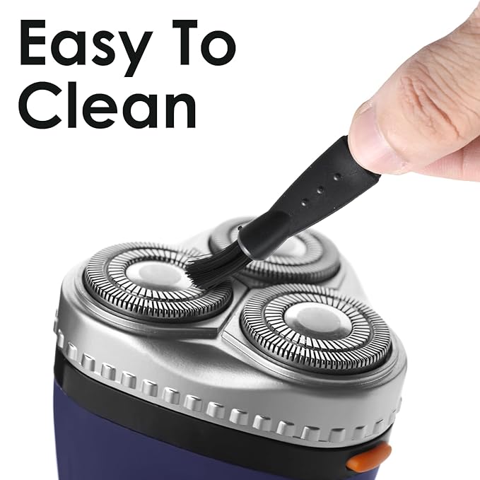 20 Pcs Mens Electric Shaver Cleaning Brush, 2 Styles Mini Double Head Shaving Cleaning Brushes Hair Remover Shaving Razor Brush for Razor Shaver Trimmer Hair Clipper