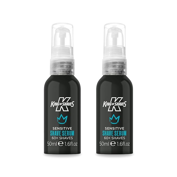 King of Shaves Advanced Sensitive Shaving Face Serum For Men 50ml TWIN PACK
