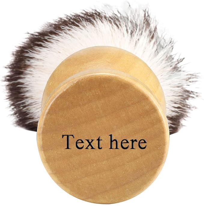 Aethland Personalized Shaving Brush Set for Men Dad, Customized Name Letters Shave Brush Stainless Steel Shaving Razor Holder Soap Bowl Mug Shaving Brush Kit for Men Gifts
