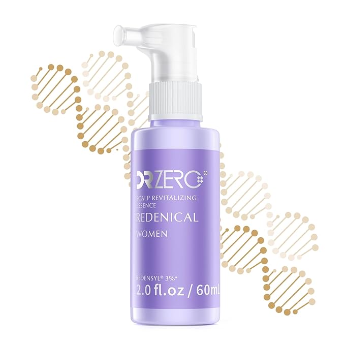 DR ZERO Women's Hair Growth Serum with 3% Redensyl – Japanese Hair Loss Treatment for Thinning Hair, Scalp Care, Clinically Tested, Nano-Capsule Technology, 60ml (Pack of 1)