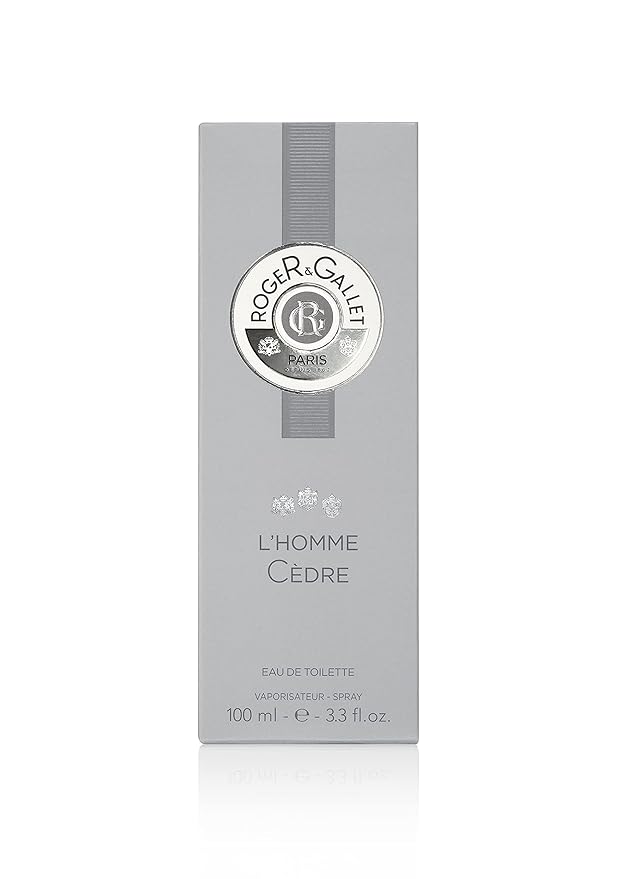ROGER & GALLET | L'Homme Cedre Body Spray for Men | Men's Fragrances | Eau De Toilette 100ML