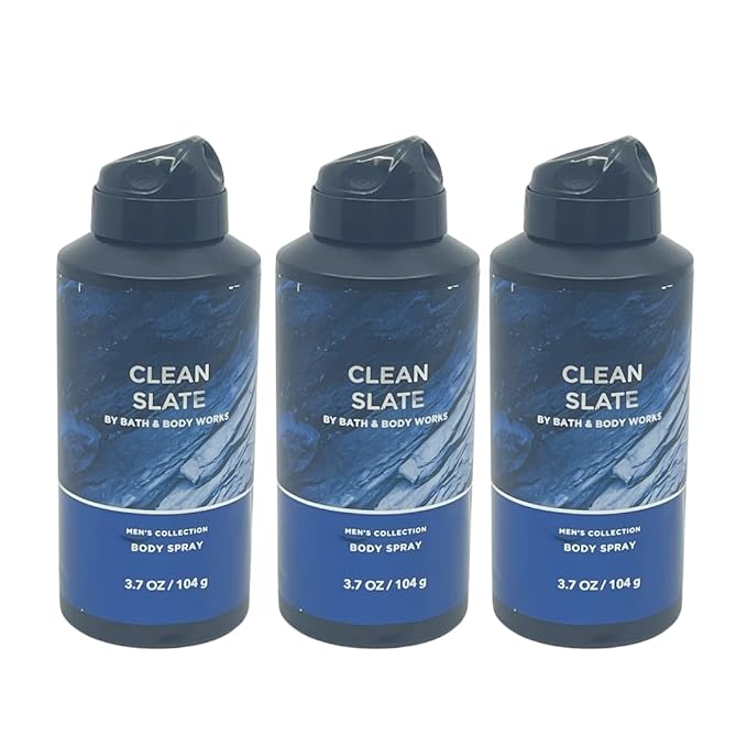 Bath & Body Works Clean Slate Body Spray - Gift Pack for Holiday - Pack of 3