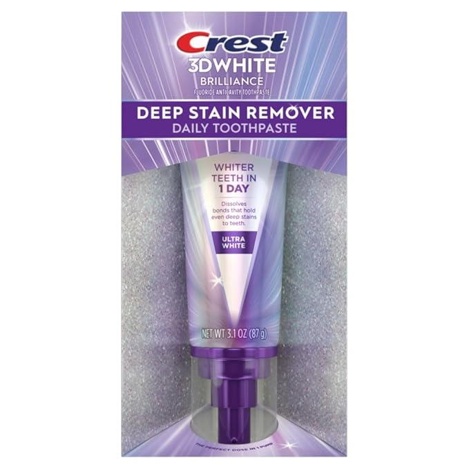 Crest 3DWhite Brilliance Deep Stain Remover Ultra White Toothpaste - 3.1oz