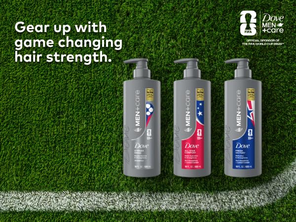 DOVE MEN + CARE Hair Care 1 count All Star Comfort to Seal Hydration & Strengthen Hair, with a Chance to Win FIFA WORLD CUP 2026 Tickets, 18 Fl oz