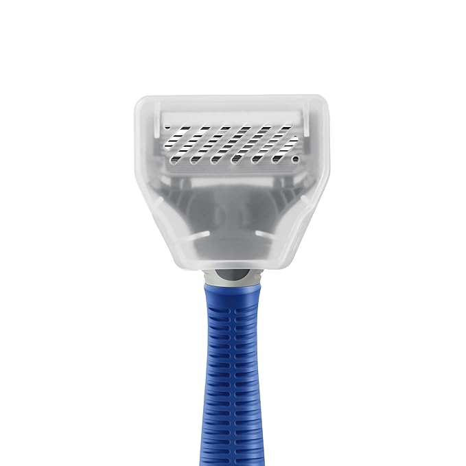 Harry's Original Shaving Kit for Men - Razor Handle, 3 Razor Blade Refills, Foaming Shave Gel, and Travel Blade Cover - German Engineered - Ocean Blue