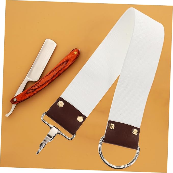 Canvas Sharpening Strop Dual Layer Design for Straight Lightweight Portable Barber Shaving Strap for Longevity