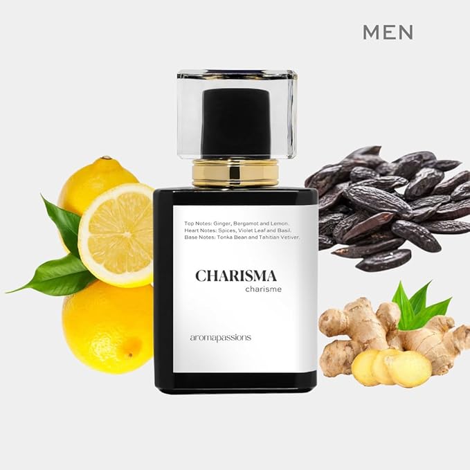 aromapassions CHARISMA | Inspired by L'HMME | Pheromone Perfume for Men | Extrait De Parfum | Long Lasting Dupe Clone Essential Oils Fragrance | Perfume De Hombre | (50 ml / 1.7 Fl Oz)