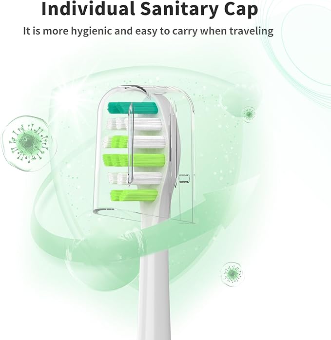 Replacement Toothbrush Heads for Philips Sonicare Replacement Heads, Replacement Brush Head Compatible with Phillips Sonicare Electric Toothbrush, Dupont bristles,10 Pack
