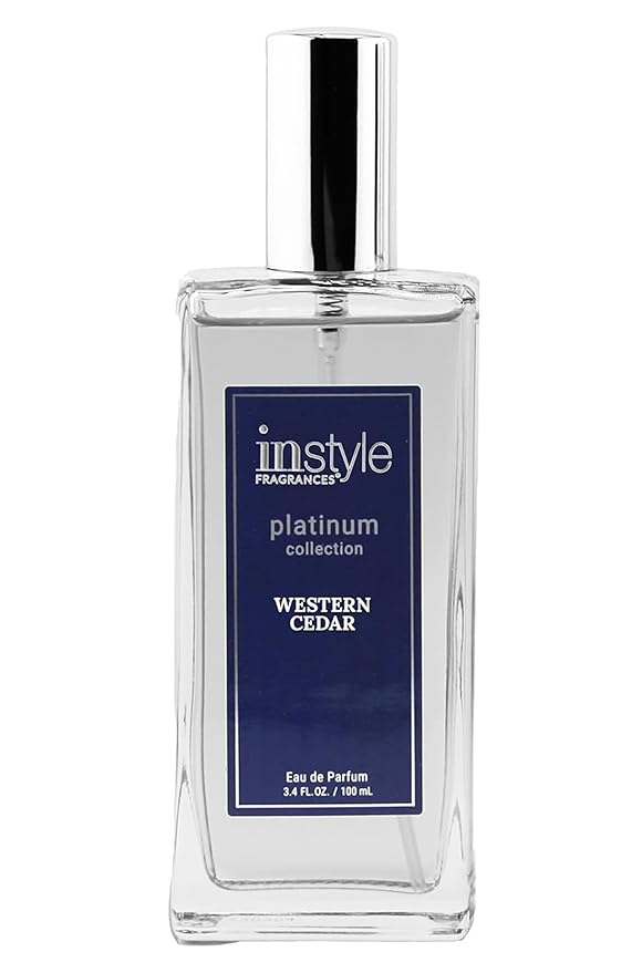 Instyle Fragrances Platinum Collection Western Cedar, Inspired by L.e Labo’s Sa.ntal 33, Premium Unisex Eau de Parfum, CLEAN, Vegan, Paraben-Free, Never Tested on Animals, 3.4 Fluid Ounces