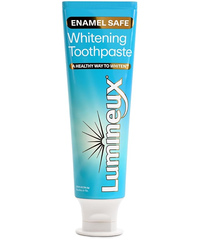 Lumineux Teeth Whitening Toothpaste - Peroxide Free, Enamel Safe for Sensitive Whiter Teeth - Fluoride Free, No Alcohol, Artificial Colors, SLS Free Dentist Formulated - 3.75 Oz