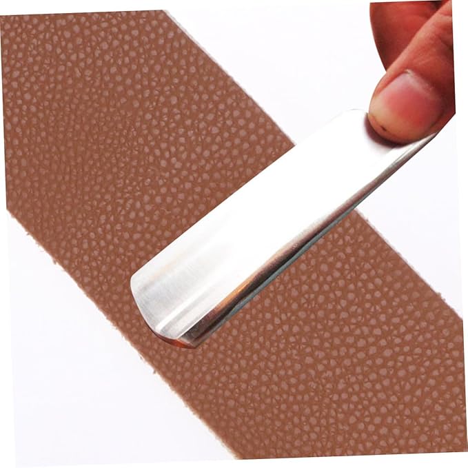 2pcs Traditional Barber Strop Leather Razor Strop Sharpening Strap for Razor Blade Random Color